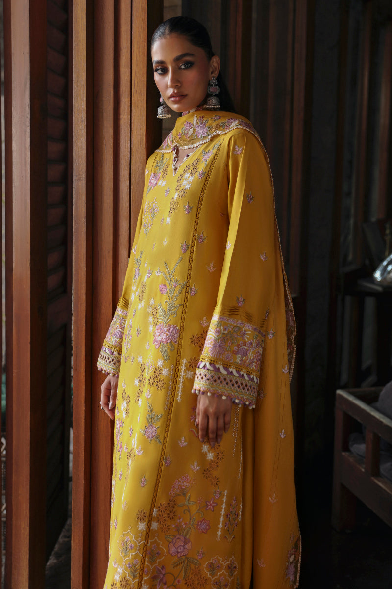 Qalamkar | Qlinekari Linen Collection | LM-04 SINSEAD - Official Qalamkar stockist in UK - Sakeena London