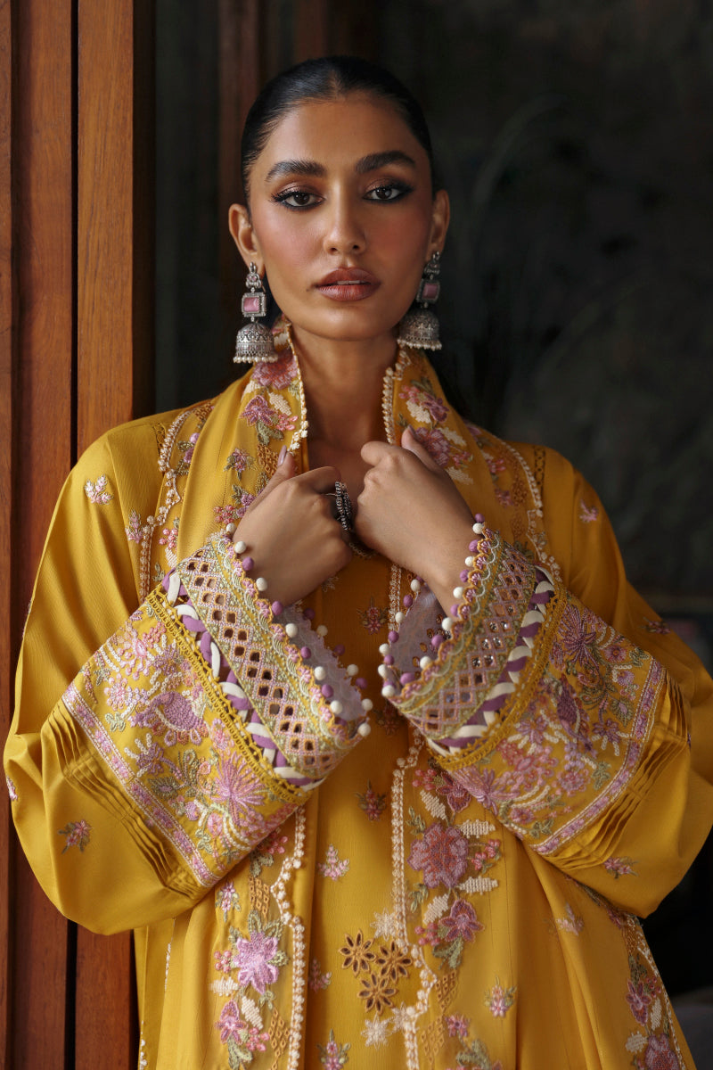 Qalamkar | Qlinekari Linen Collection | LM-04 SINSEAD - Official Qalamkar stockist in UK - Sakeena London