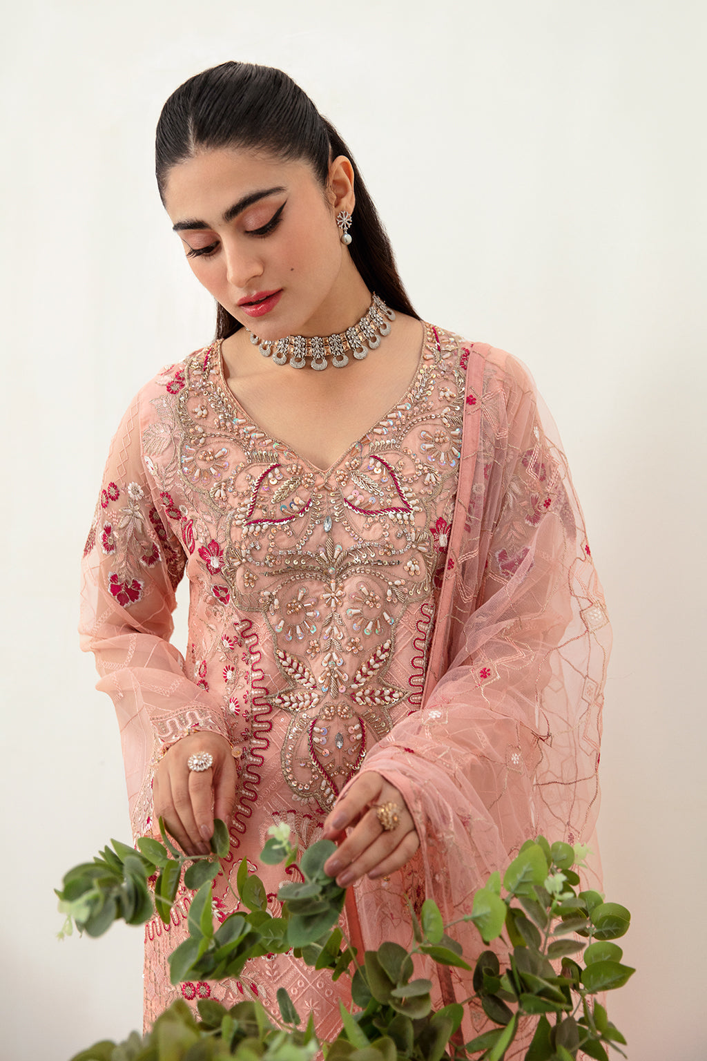 Ramsha | Minhal Organza Collection | M-1007 - Official Ramsha stockist in UK - Sakeena London