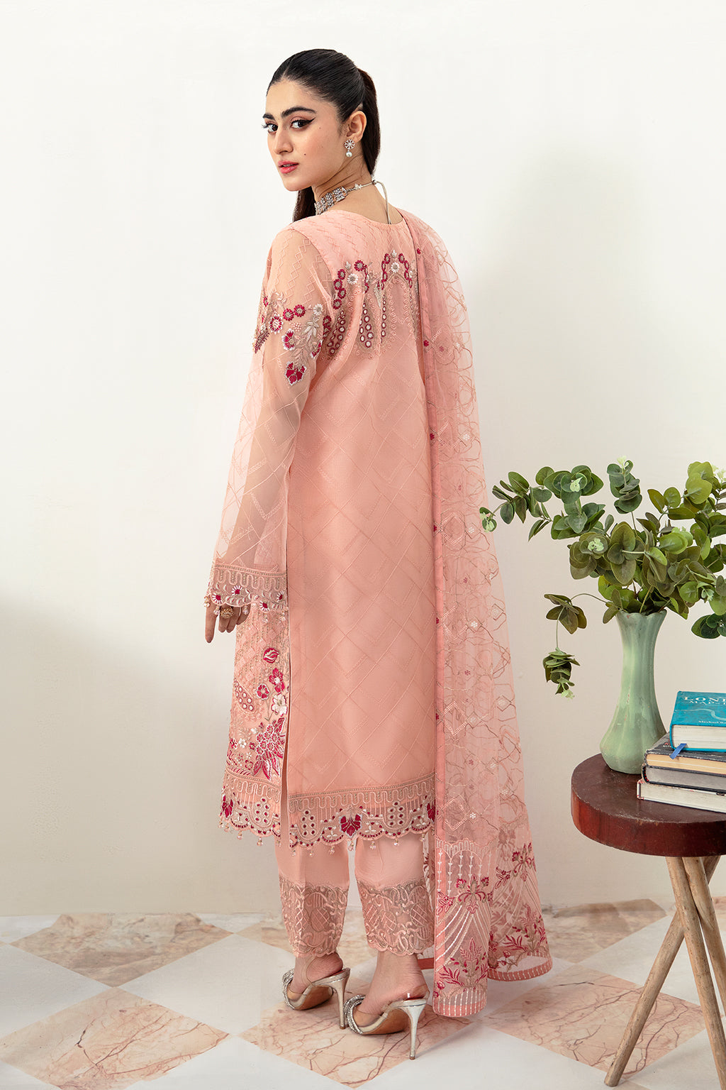 Ramsha | Minhal Organza Collection | M-1007 - Official Ramsha stockist in UK - Sakeena London