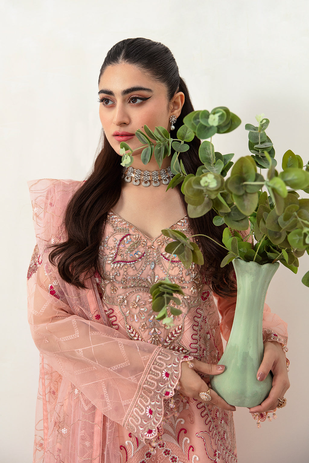 Ramsha | Minhal Organza Collection | M-1007 - Official Ramsha stockist in UK - Sakeena London