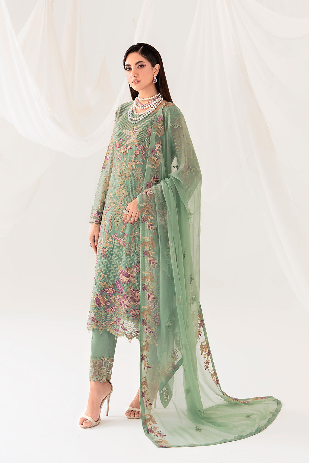 Ramsha | Rangoon Chiffon Collection 24 | D-1003 - Official Ramsha stockist in UK - Sakeena London