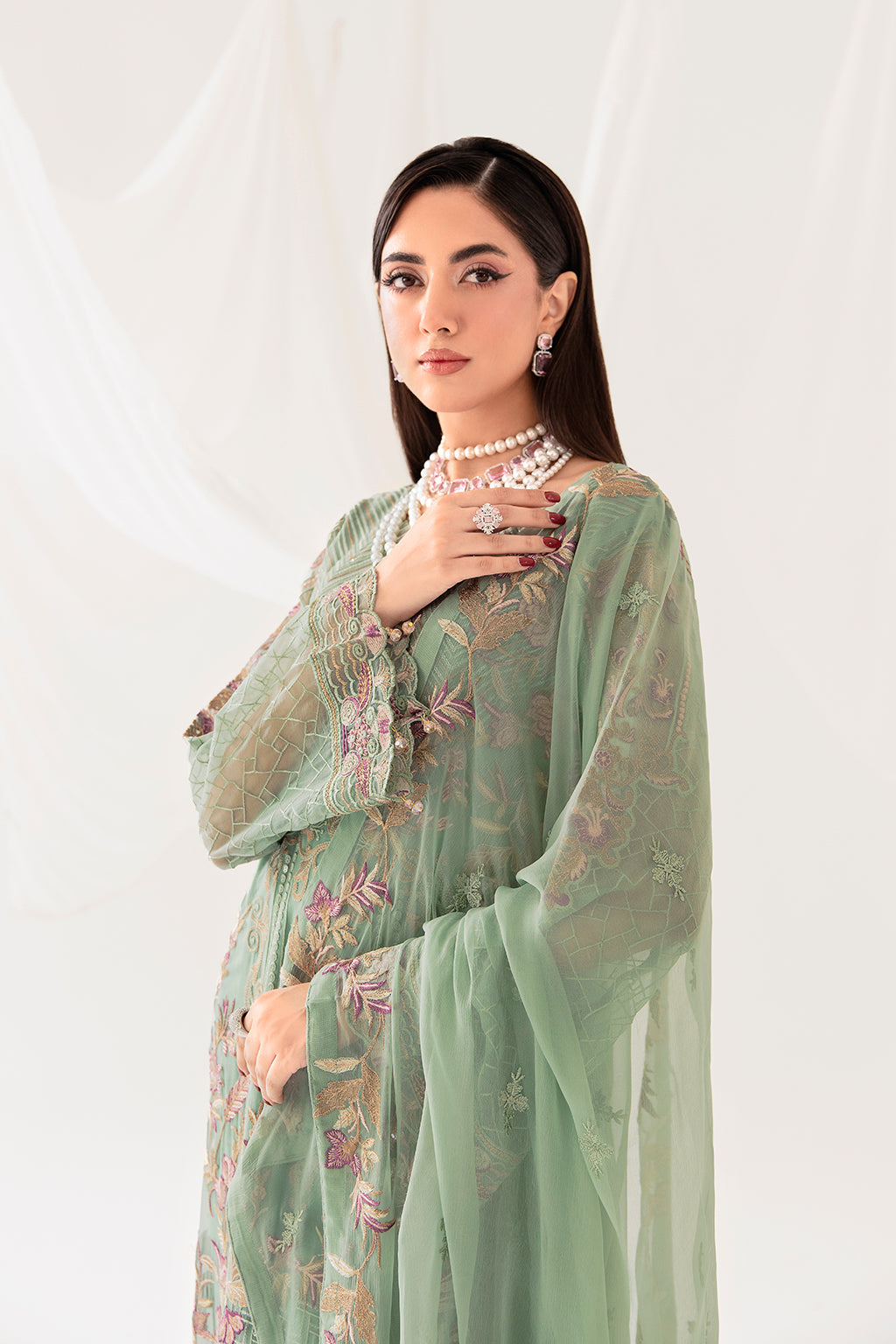 Ramsha | Rangoon Chiffon Collection 24 | D-1003 - Official Ramsha stockist in UK - Sakeena London