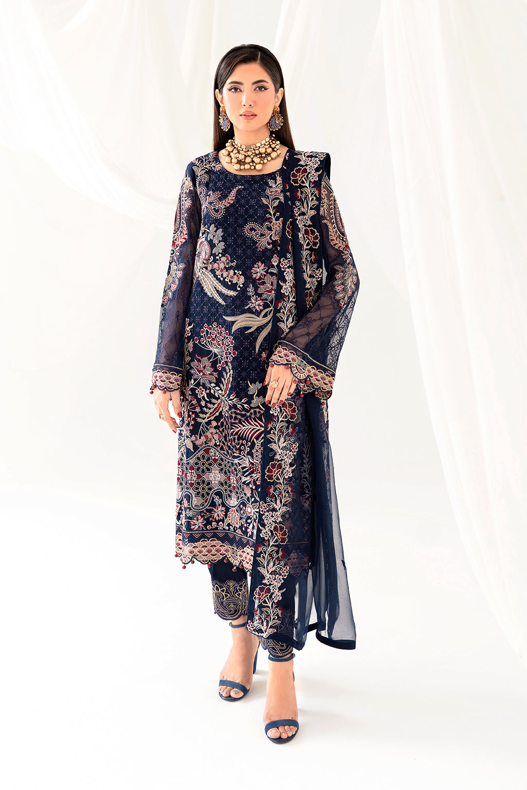Ramsha | Rangoon Chiffon Collection 24 | D-1011 - Official Ramsha stockist in UK - Sakeena London