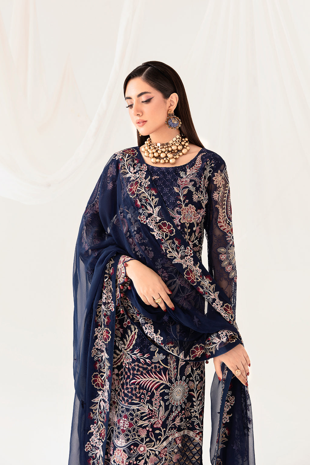 Ramsha | Rangoon Chiffon Collection 24 | D-1011 - Official Ramsha stockist in UK - Sakeena London