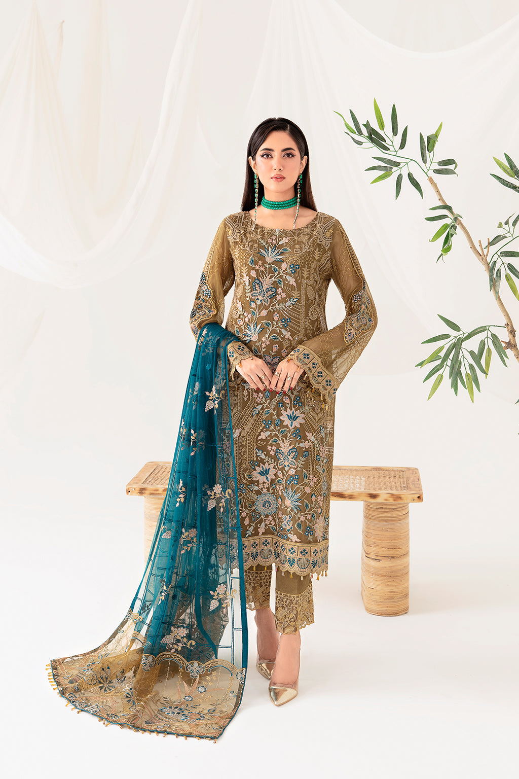 Ramsha | Rangoon Chiffon Collection 24 | D-1012 - Official Ramsha stockist in UK - Sakeena London