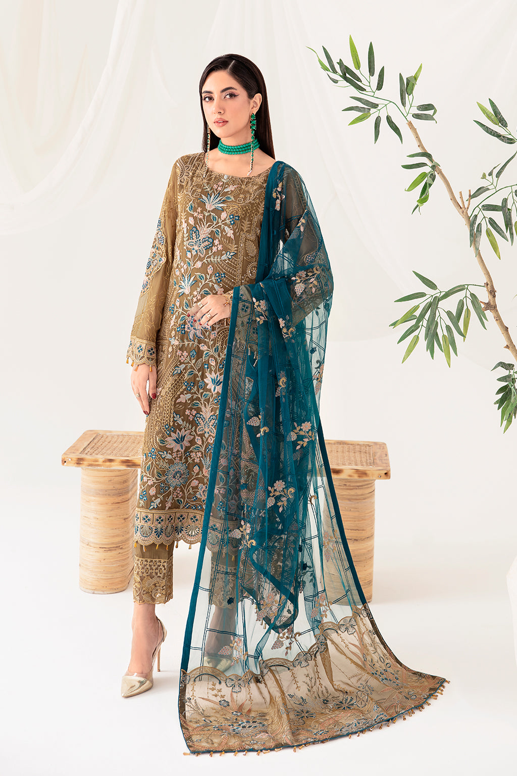 Ramsha | Rangoon Chiffon Collection 24 | D-1012 - Official Ramsha stockist in UK - Sakeena London