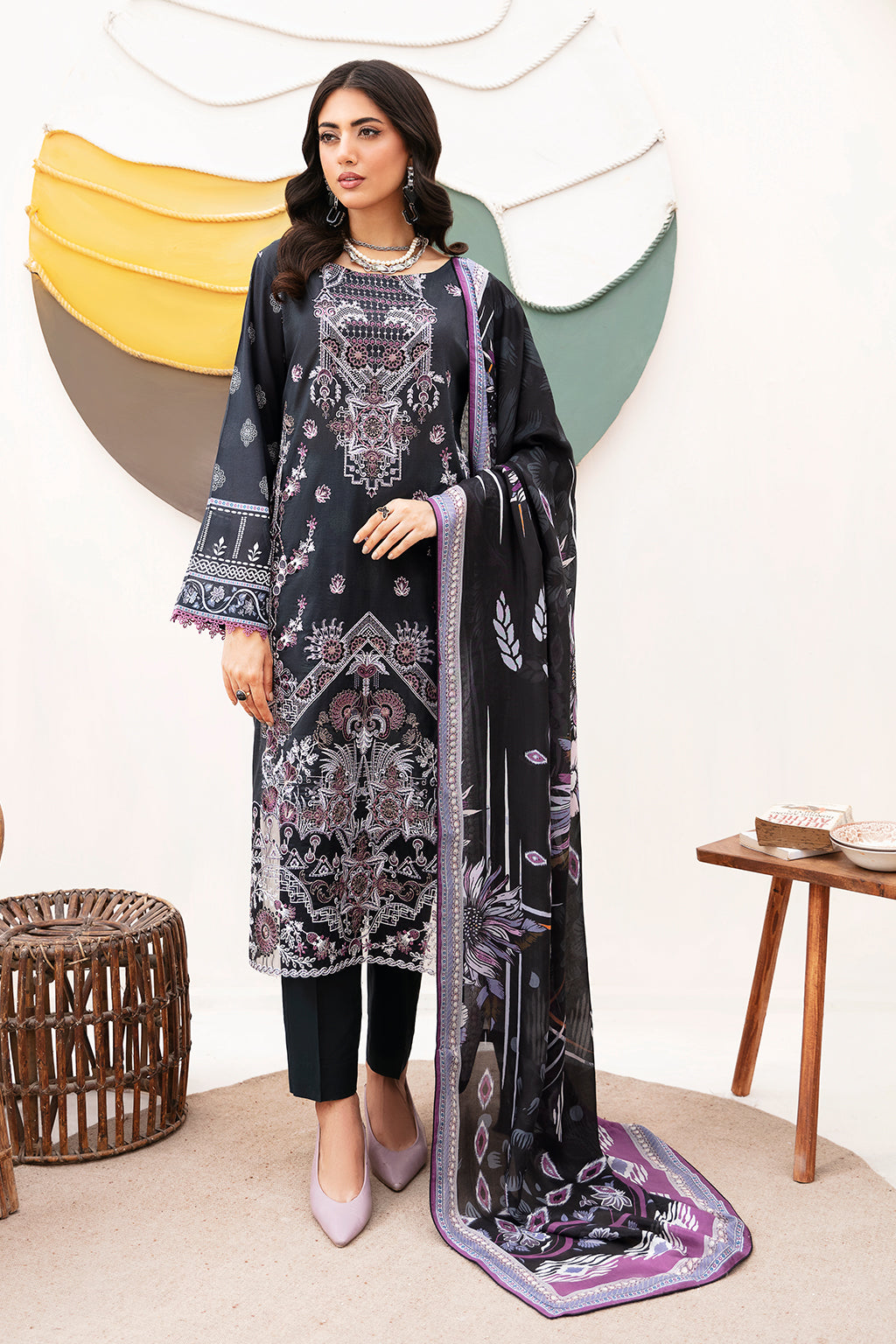 Ramsha | Mashaal Luxury Lawn | L-1102 - Official Ramsha stockist in UK - Sakeena London