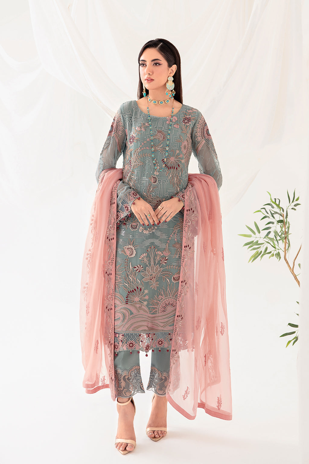 Ramsha | Rangoon Chiffon Collection 24 | D-1010 - Official Ramsha stockist in UK - Sakeena London