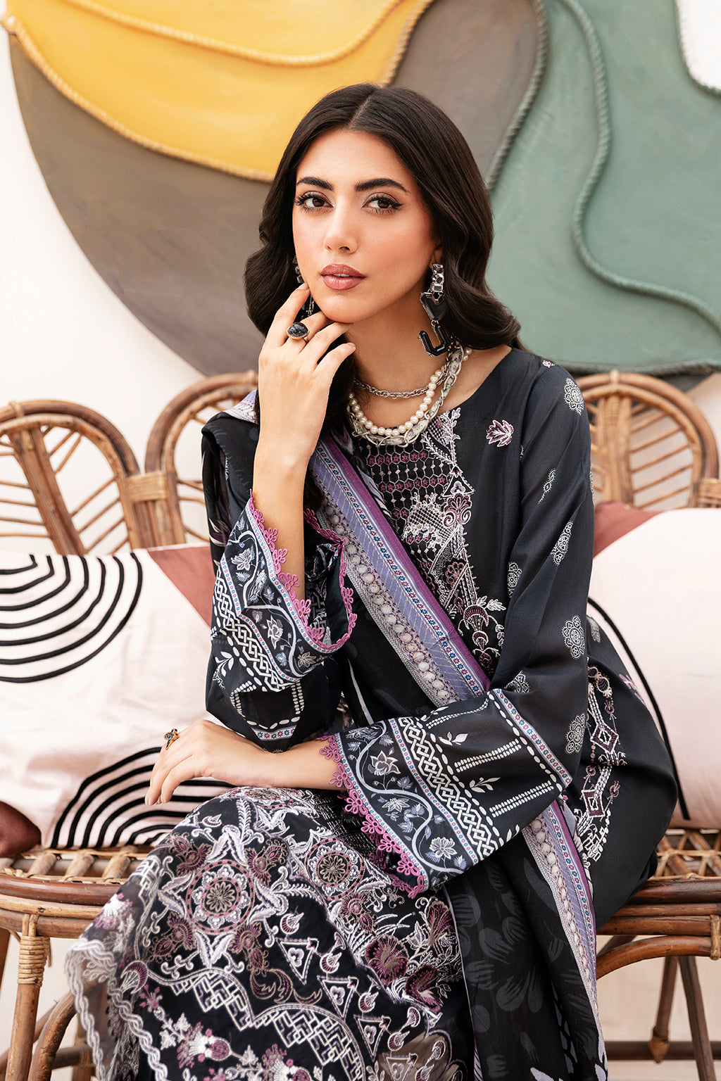 Ramsha | Mashaal Luxury Lawn | L-1102 - Official Ramsha stockist in UK - Sakeena London