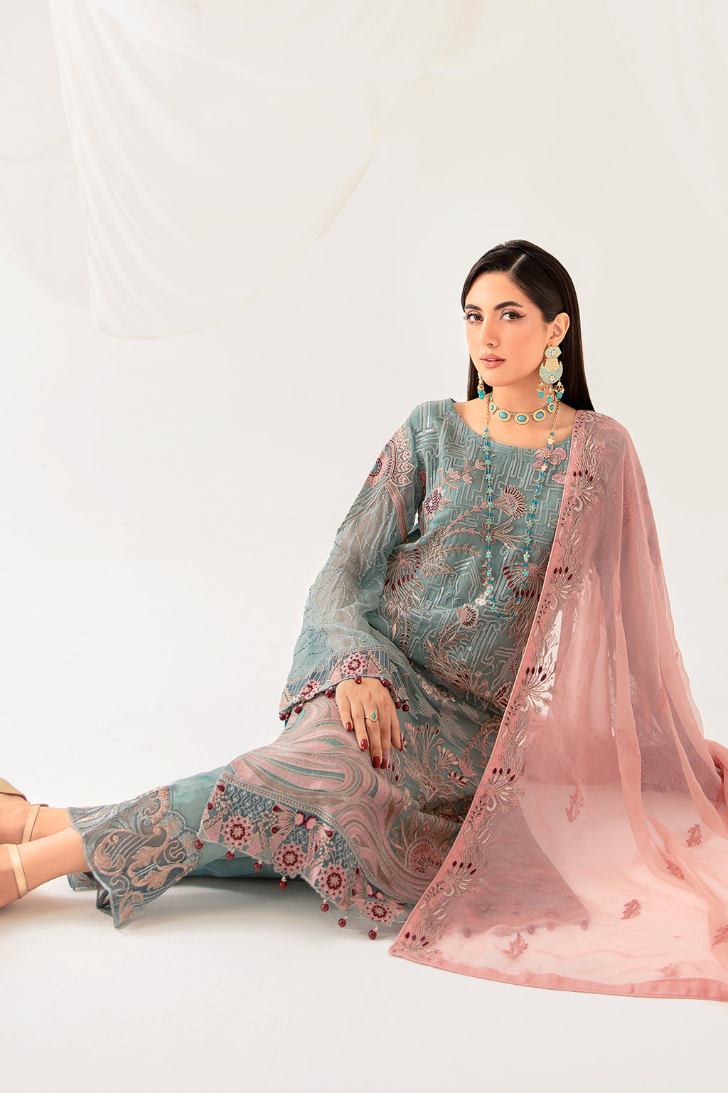 Ramsha | Rangoon Chiffon Collection 24 | D-1010 - Official Ramsha stockist in UK - Sakeena London