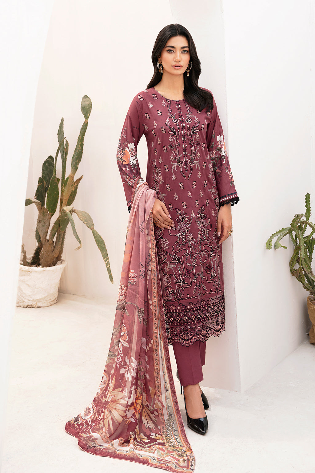 Ramsha | Mashaal Luxury Lawn | L-1108 - Official Ramsha stockist in UK - Sakeena London
