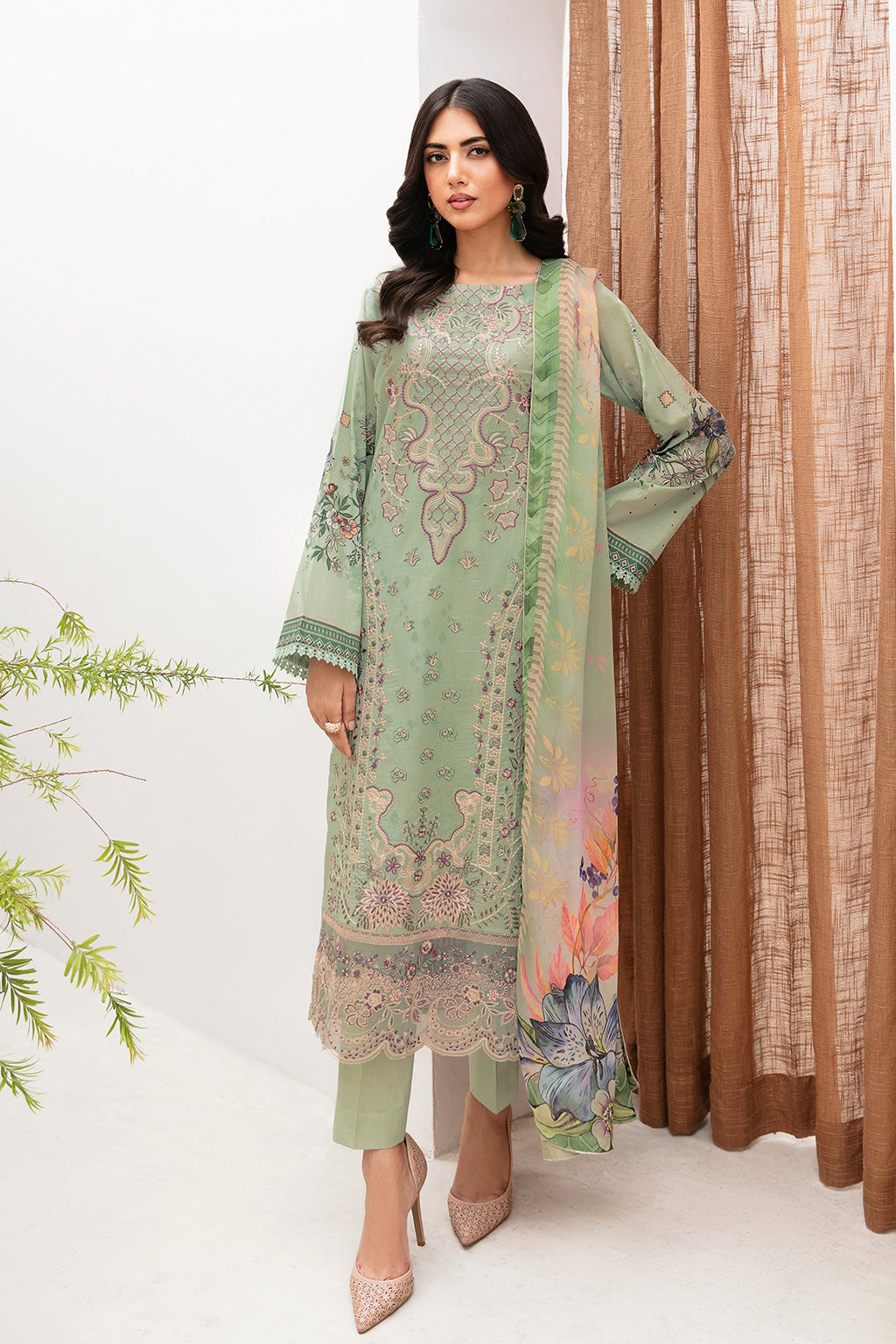 Ramsha | Mashaal Luxury Lawn | L-1101 - Official Ramsha stockist in UK - Sakeena London