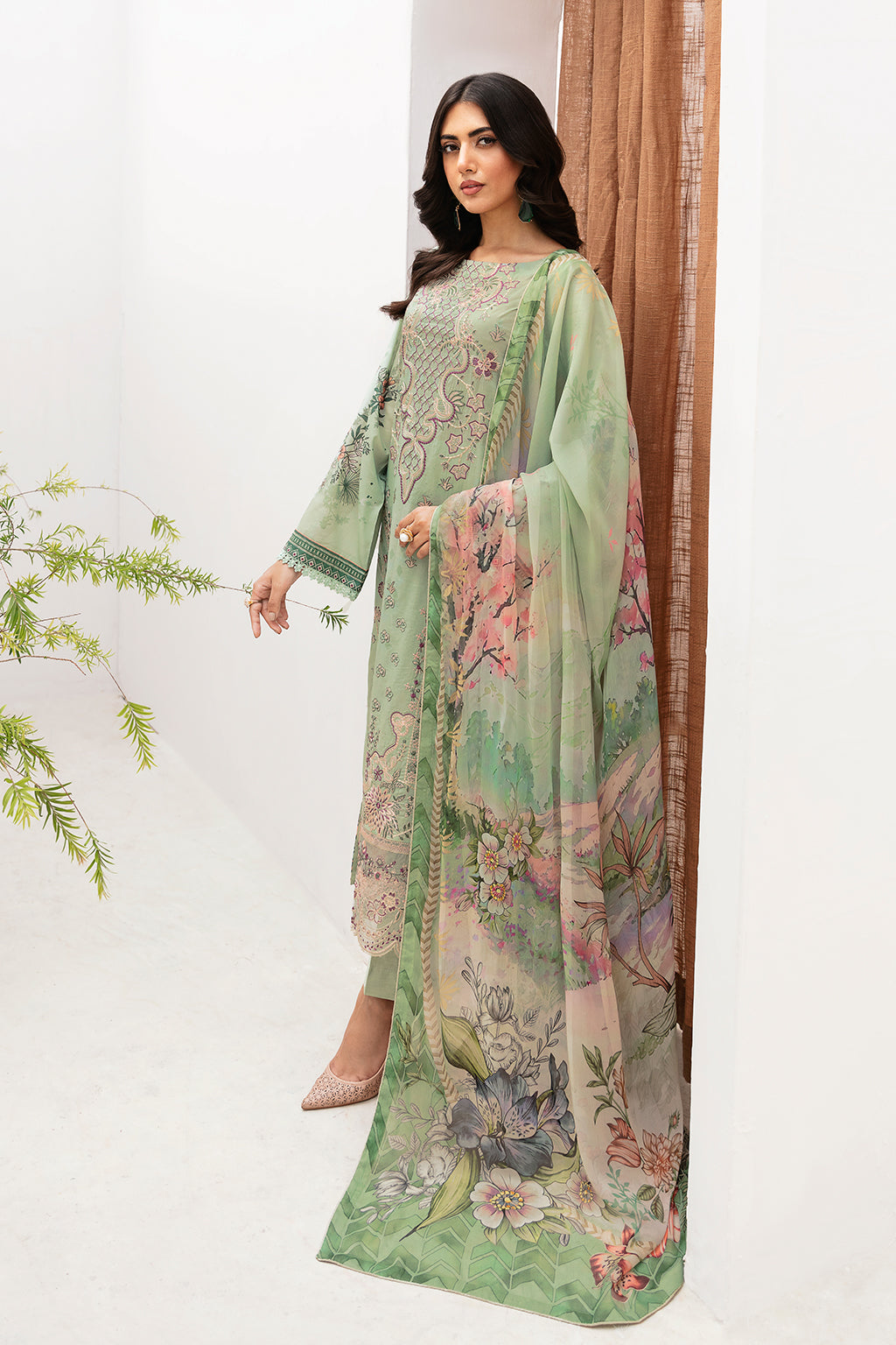 Ramsha | Mashaal Luxury Lawn | L-1101 - Official Ramsha stockist in UK - Sakeena London