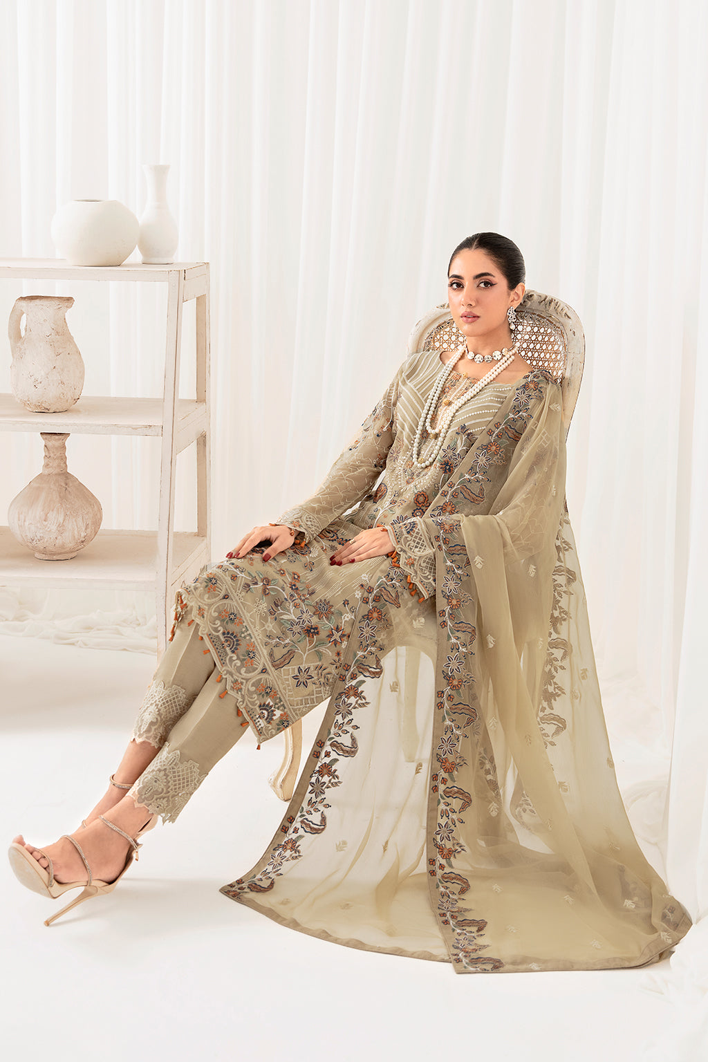 Ramsha | Rangoon Chiffon Collection 24 | D-1001 - Official Ramsha stockist in UK - Sakeena London