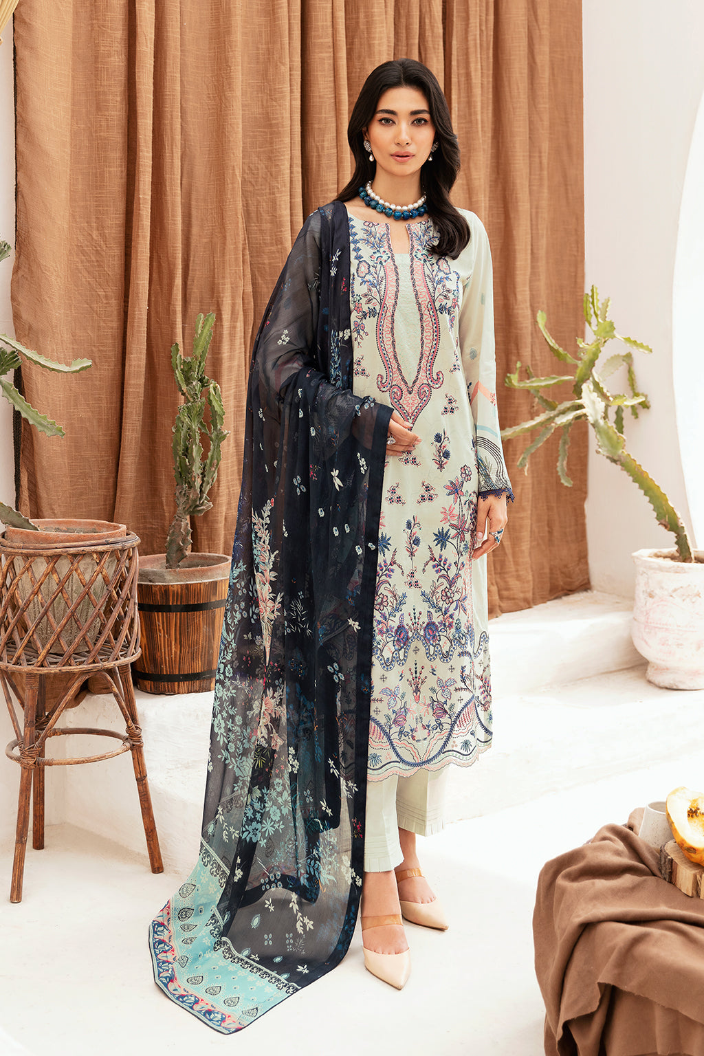 Ramsha | Mashaal Luxury Lawn | L-1107 - Official Ramsha stockist in UK - Sakeena London