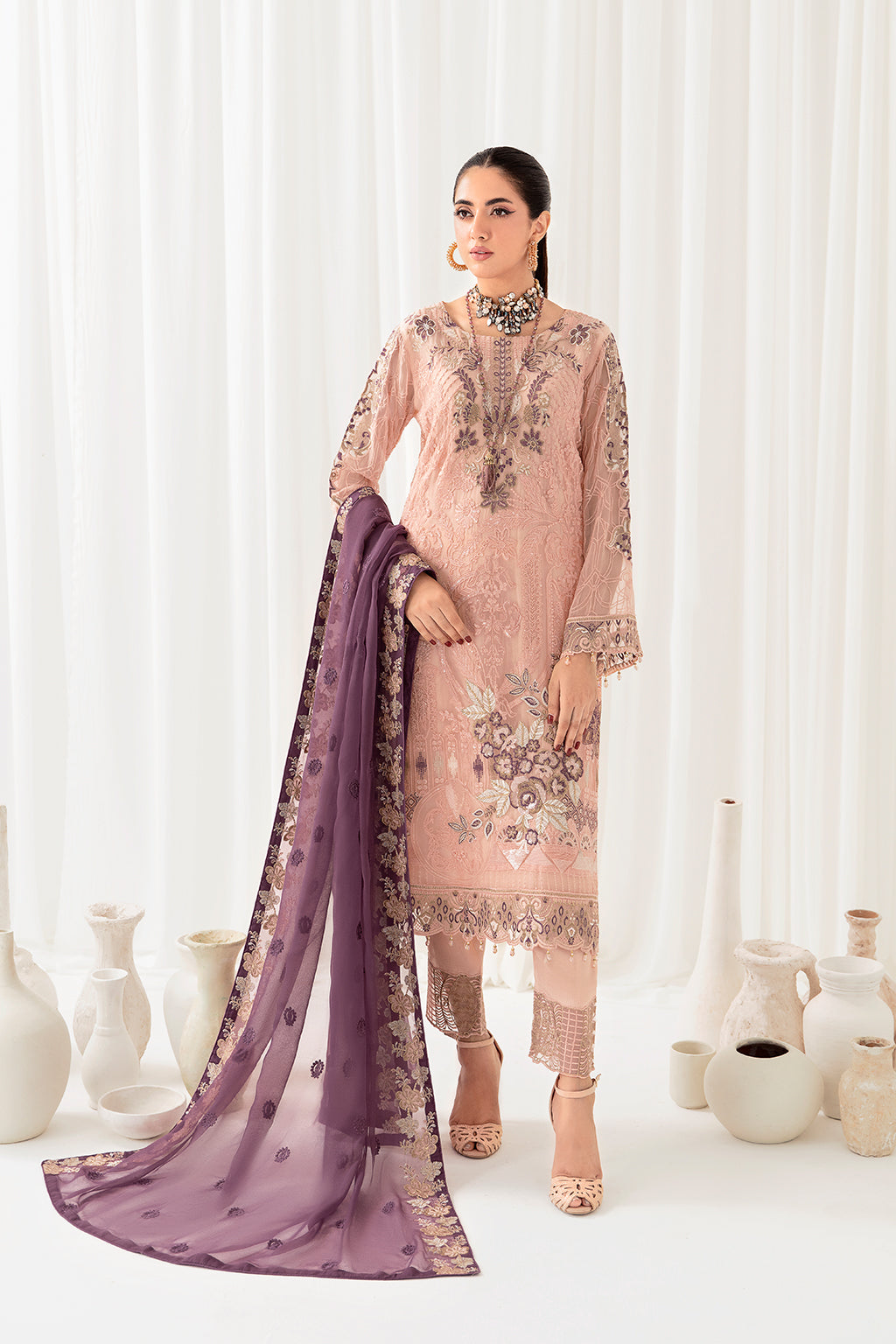 Ramsha | Rangoon Chiffon Collection 24 | D-1007 - Official Ramsha stockist in UK - Sakeena London