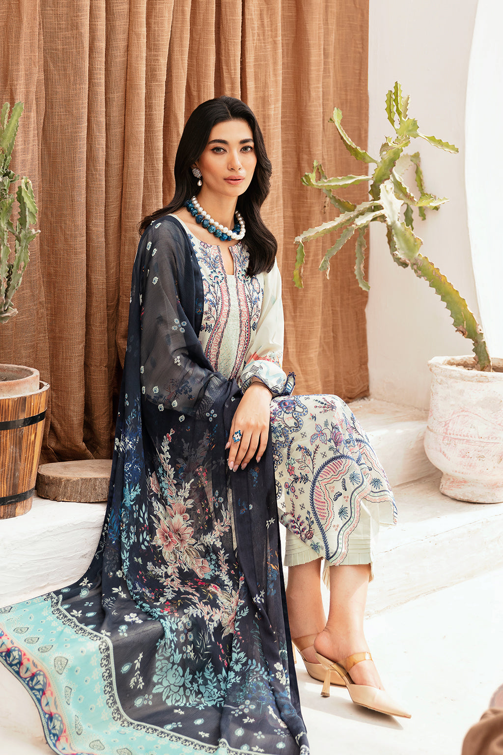 Ramsha | Mashaal Luxury Lawn | L-1107 - Official Ramsha stockist in UK - Sakeena London