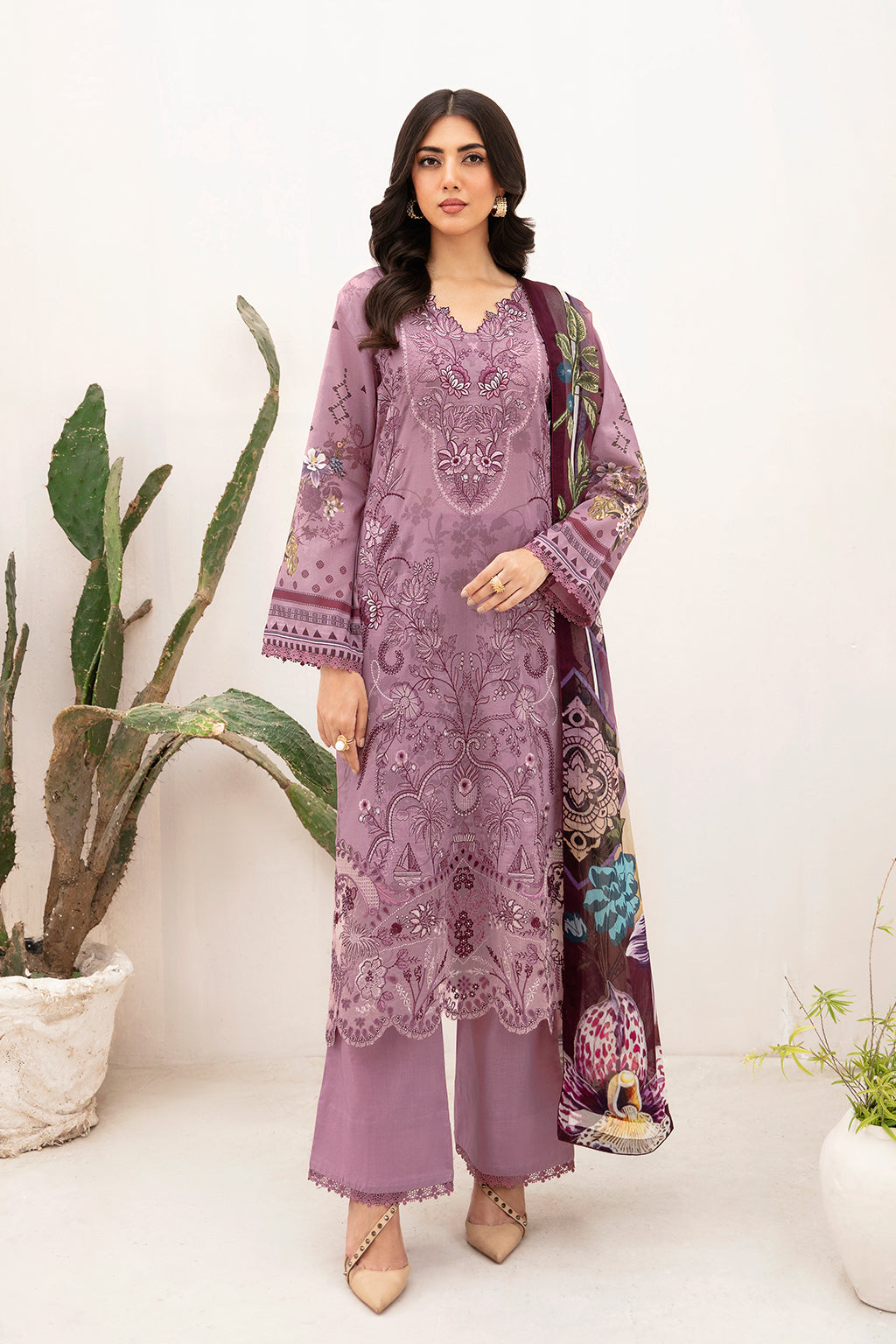 Ramsha | Mashaal Luxury Lawn | L-1103 - Official Ramsha stockist in UK - Sakeena London