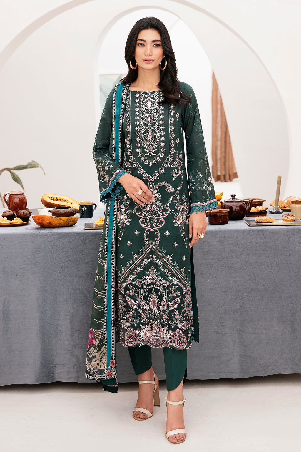 Ramsha | Mashaal Luxury Lawn | L-1109 - Official Ramsha stockist in UK - Sakeena London