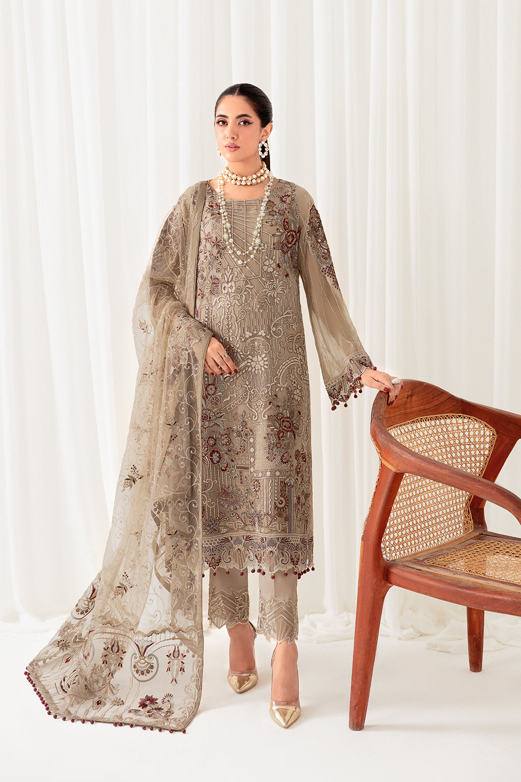 Ramsha | Rangoon Chiffon Collection 24 | D-1009 - Official Ramsha stockist in UK - Sakeena London