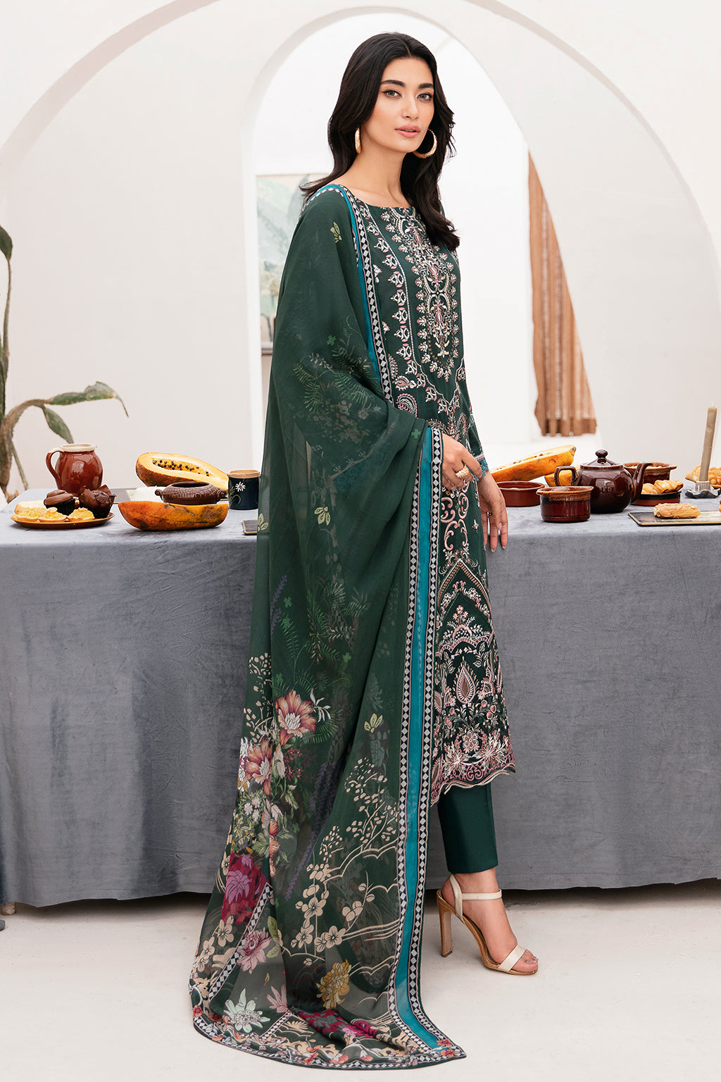 Ramsha | Mashaal Luxury Lawn | L-1109 - Official Ramsha stockist in UK - Sakeena London