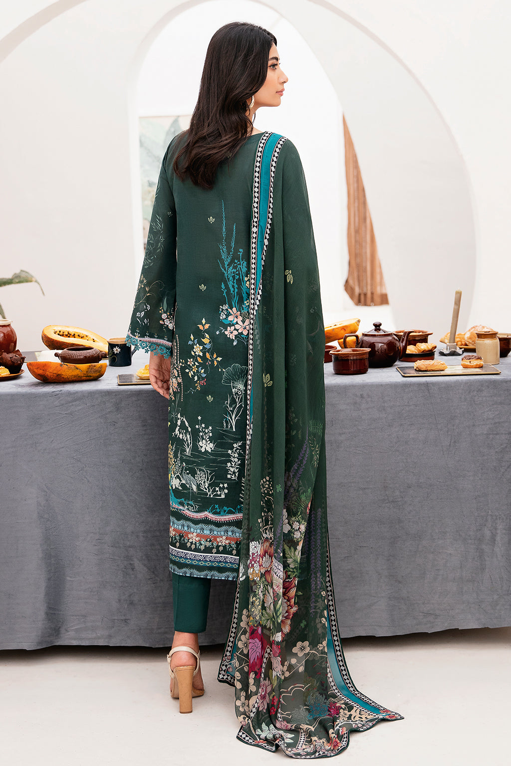 Ramsha | Mashaal Luxury Lawn | L-1109 - Official Ramsha stockist in UK - Sakeena London