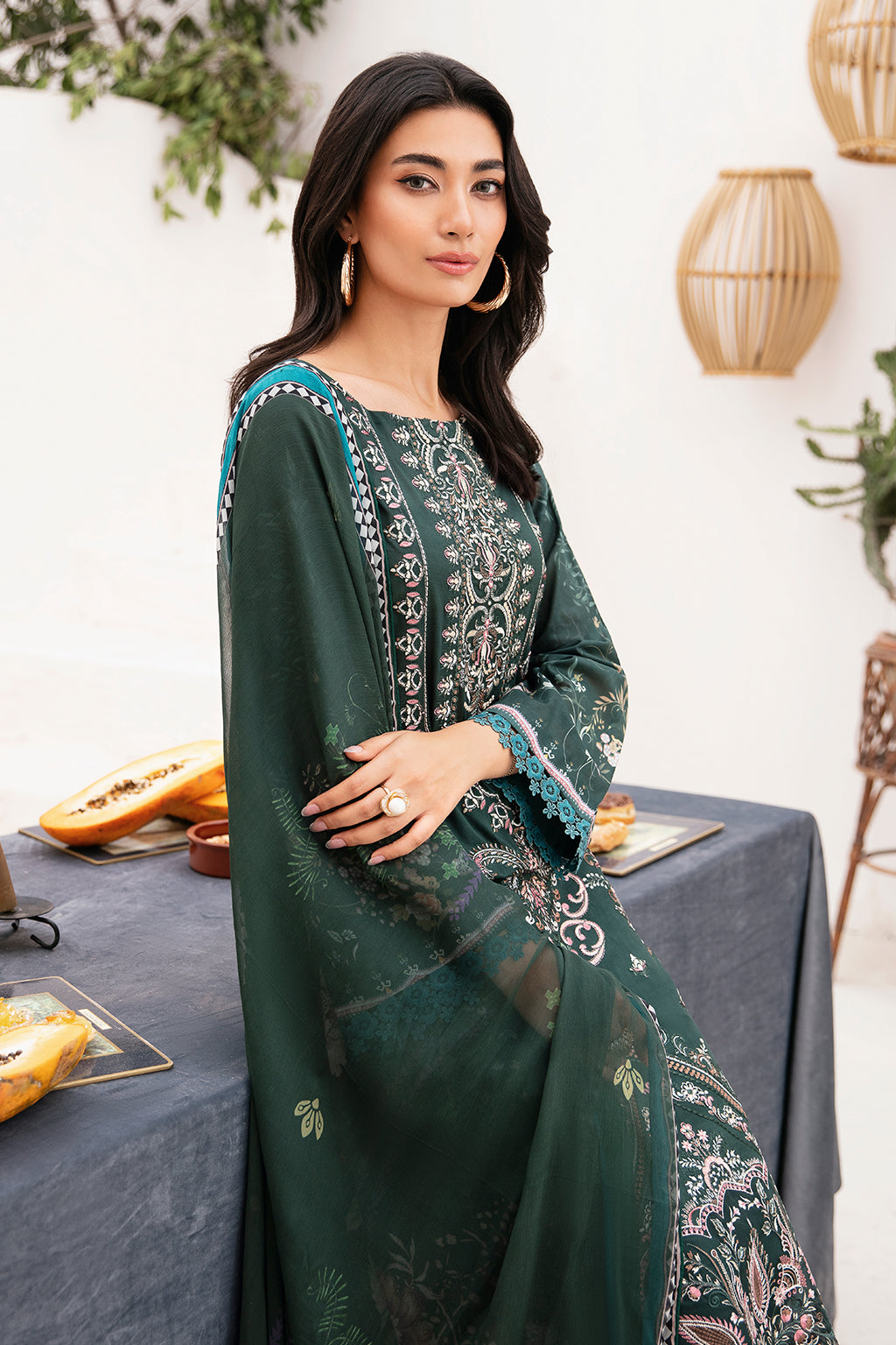 Ramsha | Mashaal Luxury Lawn | L-1109 - Official Ramsha stockist in UK - Sakeena London