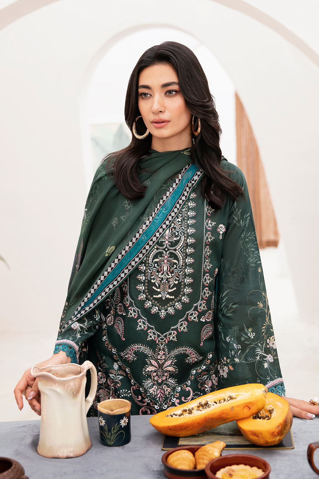 Ramsha | Mashaal Luxury Lawn | L-1109 - Official Ramsha stockist in UK - Sakeena London