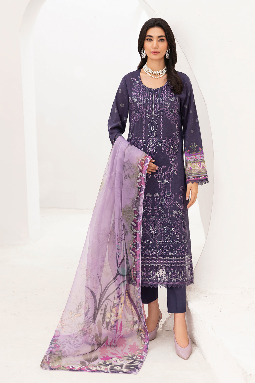 Ramsha | Mashaal Luxury Lawn | L-1105 - Official Ramsha stockist in UK - Sakeena London