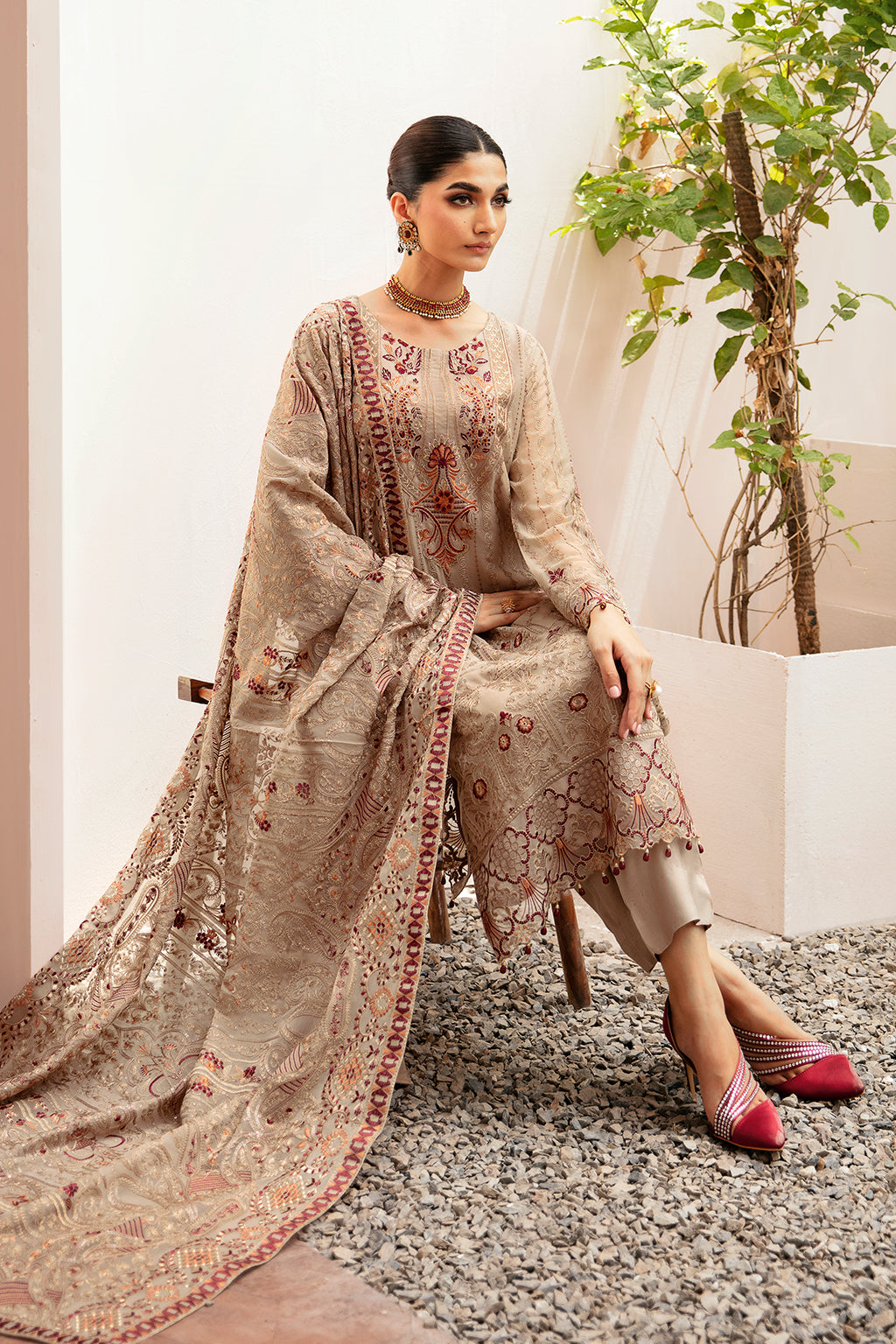 Ramsha | Weightless Chiffon 24 | K-206 - Official Ramsha stockist in UK - Sakeena London