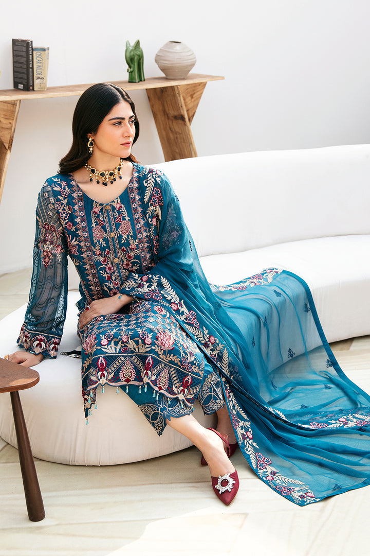 Ramsha | Chevron Chiffon Collection | A-811 - Official Ramsha stockist in UK - Sakeena London