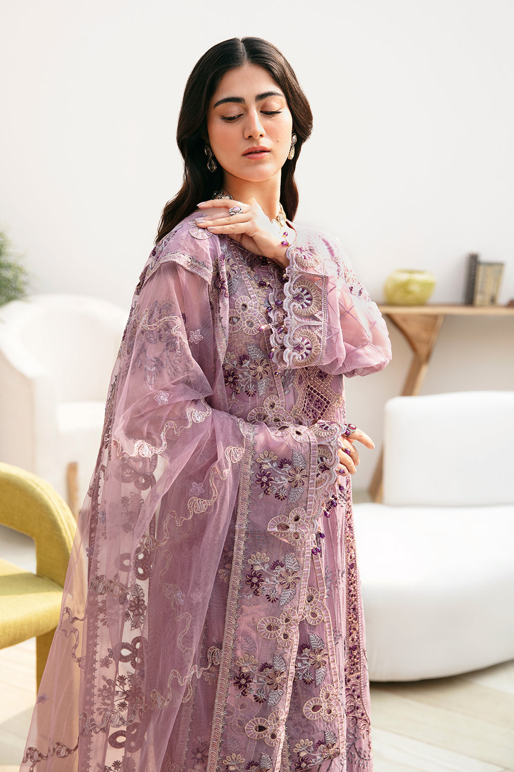 Ramsha | Chevron Chiffon Collection | A-801 - Official Ramsha stockist in UK - Sakeena London