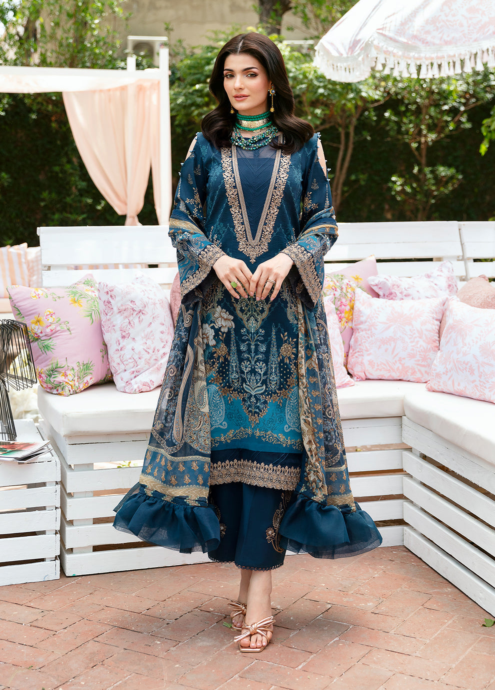 Gulaal | Summer Glow Lawn 24 | SYLVIYA (GL-L-24V3-01) - Official Gulaal stockist in UK - Sakeena London