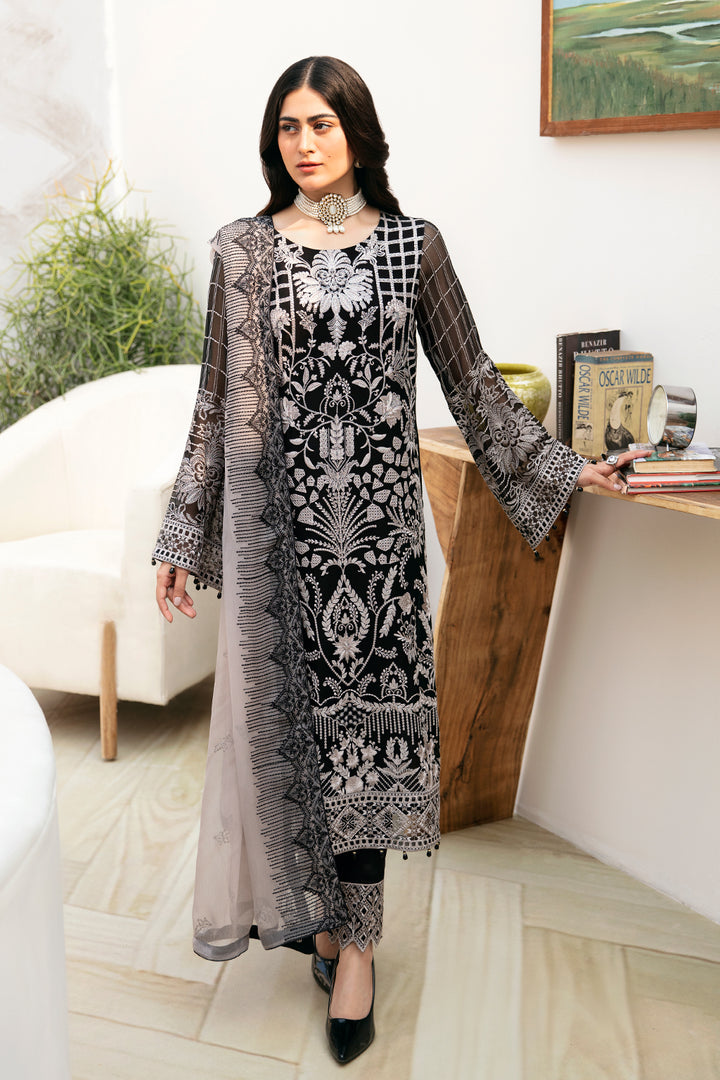 Ramsha | Chevron Chiffon Collection | A-807 - Official Ramsha stockist in UK - Sakeena London
