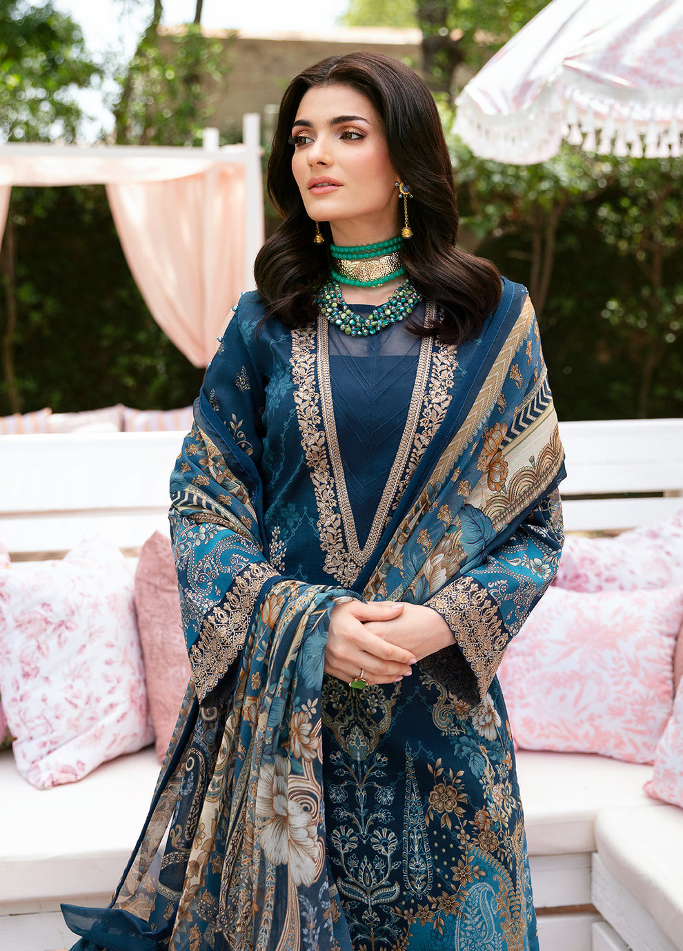 Gulaal | Summer Glow Lawn 24 | SYLVIYA (GL-L-24V3-01) - Official Gulaal stockist in UK - Sakeena London