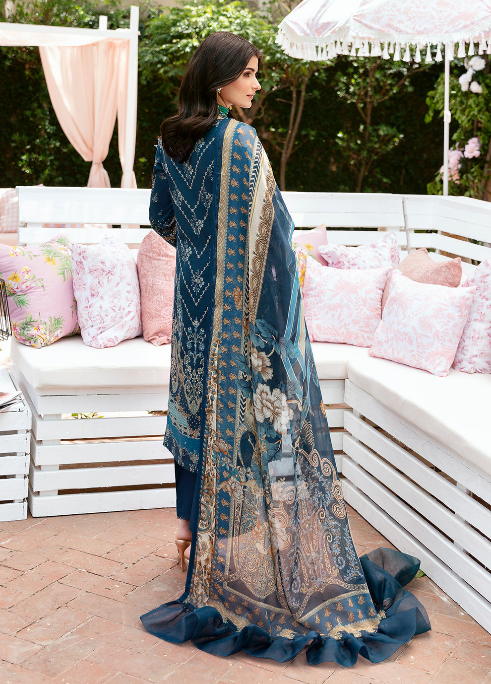 Gulaal | Summer Glow Lawn 24 | SYLVIYA (GL-L-24V3-01) - Official Gulaal stockist in UK - Sakeena London