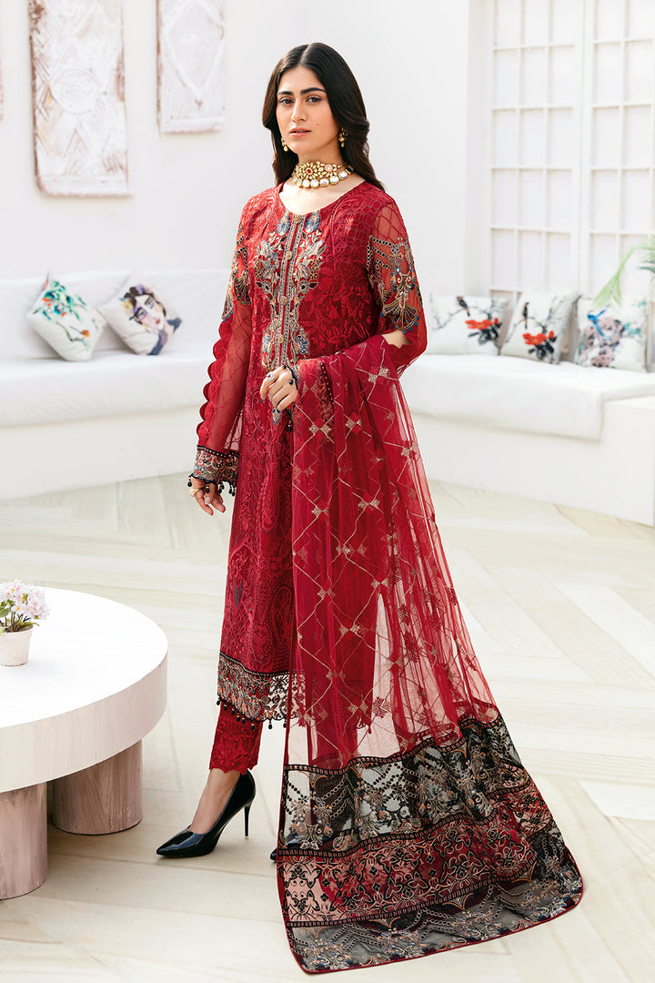 Ramsha | Chevron Chiffon Collection | A-803 - Official Ramsha stockist in UK - Sakeena London