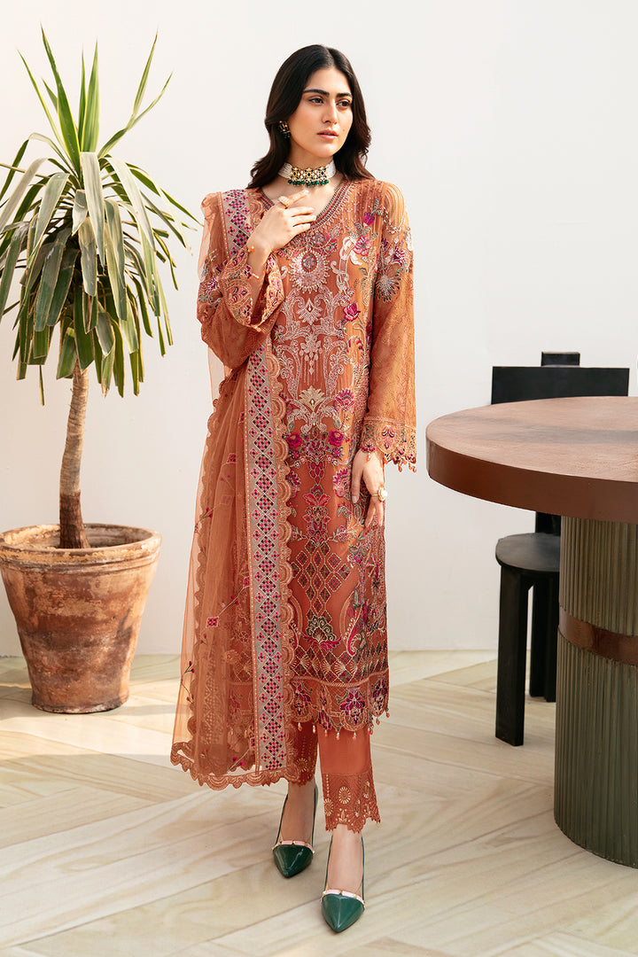 Ramsha | Chevron Chiffon Collection | A-810 - Official Ramsha stockist in UK - Sakeena London