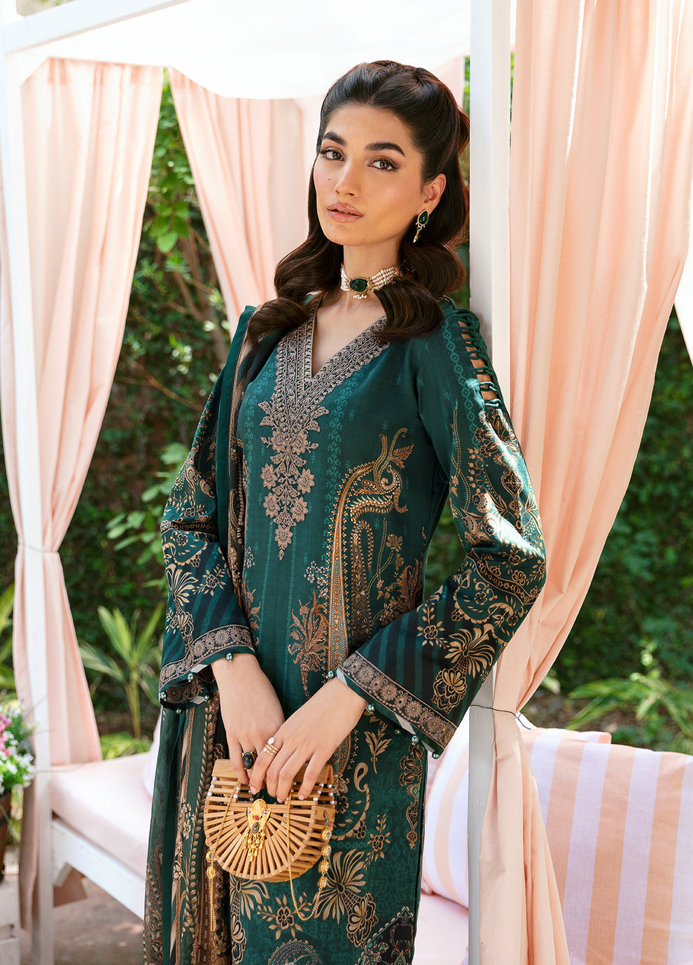 Gulaal | Summer Glow Lawn 24 | EMMELINE (GL-L-24V3-08) - Official Gulaal stockist in UK - Sakeena London