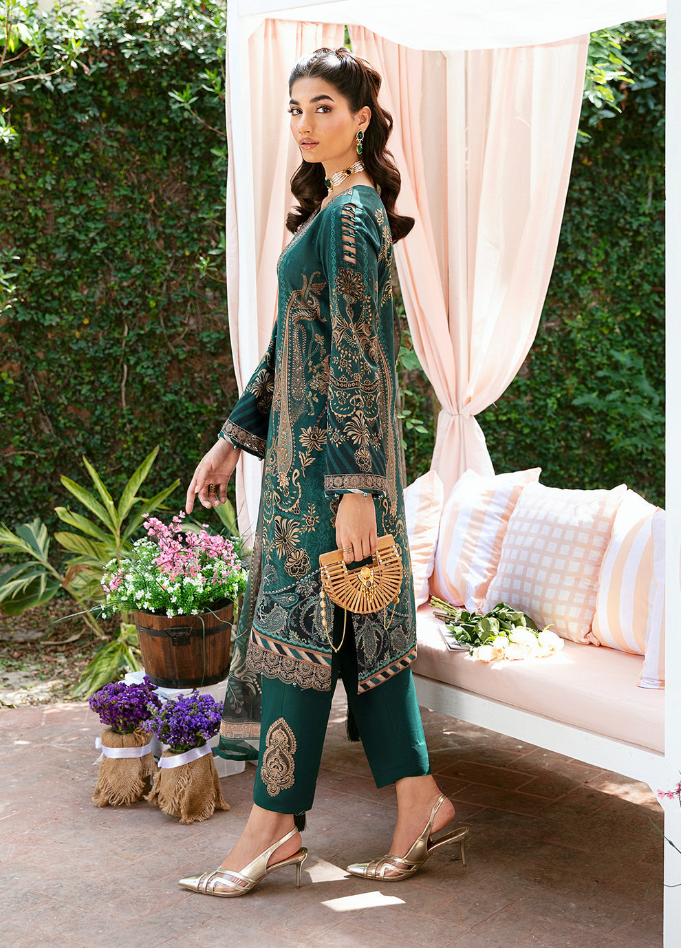 Gulaal | Summer Glow Lawn 24 | EMMELINE (GL-L-24V3-08) - Official Gulaal stockist in UK - Sakeena London