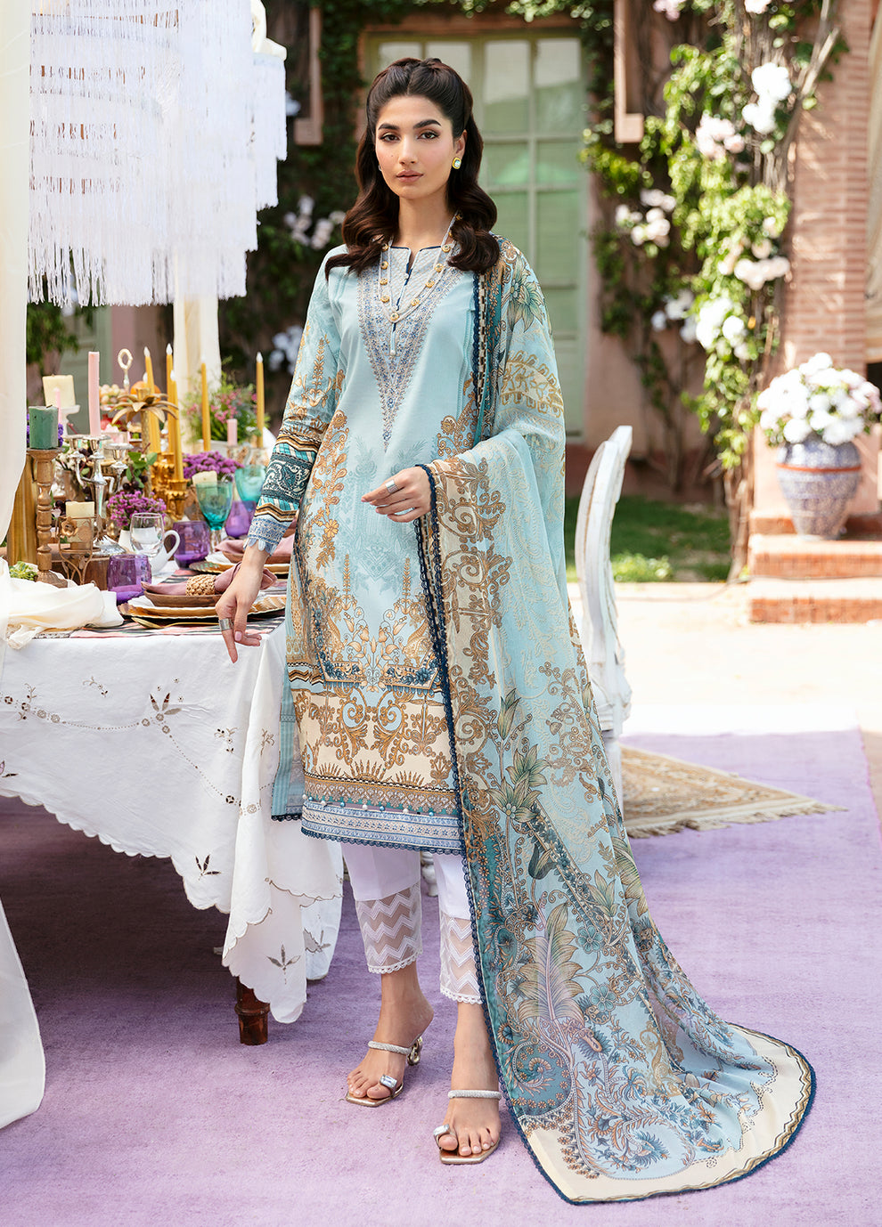 Gulaal | Summer Glow Lawn 24 | AMAYRAH (GL-L-24V3-02) - Official Gulaal stockist in UK - Sakeena London