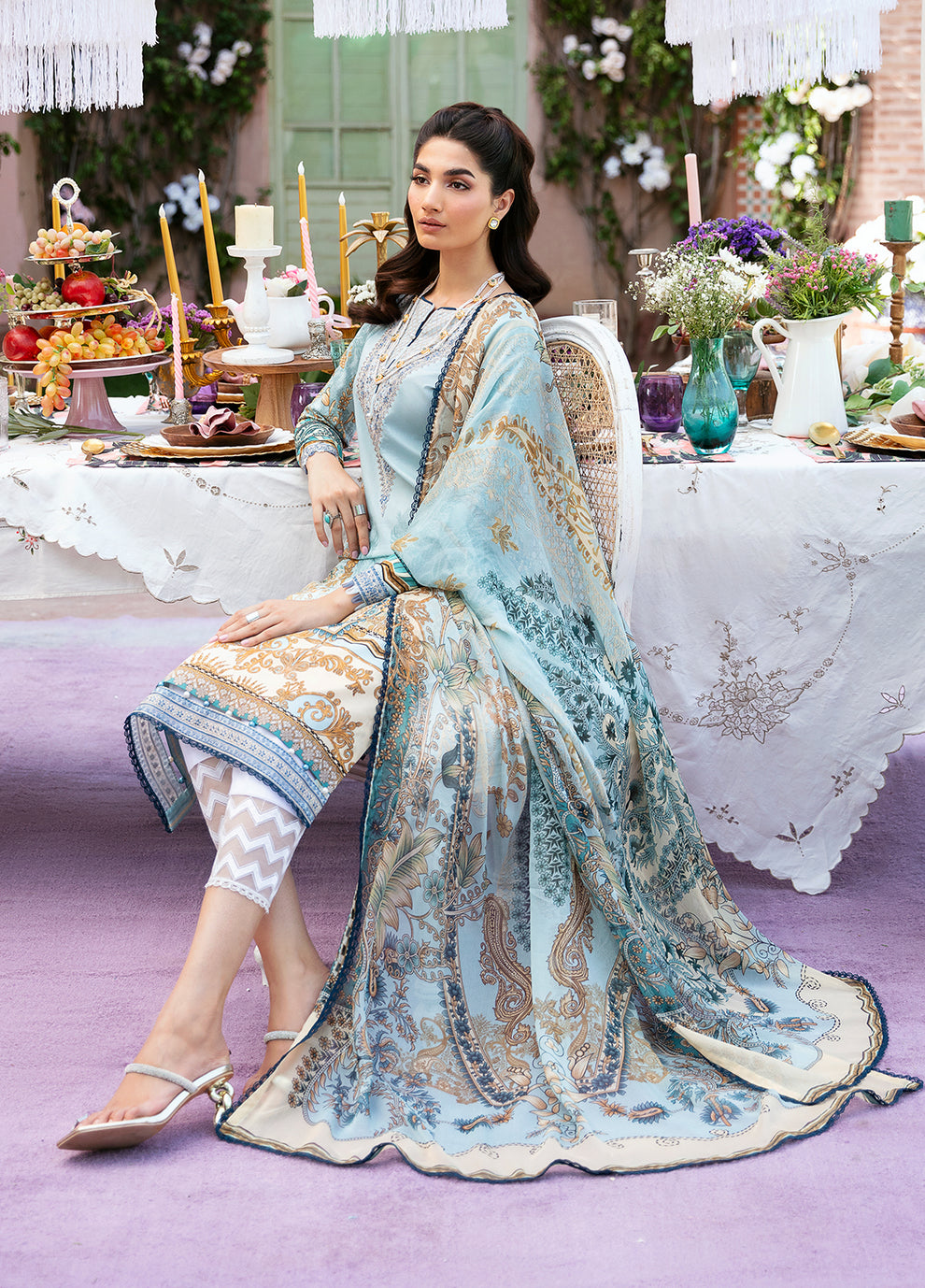 Gulaal | Summer Glow Lawn 24 | AMAYRAH (GL-L-24V3-02) - Official Gulaal stockist in UK - Sakeena London