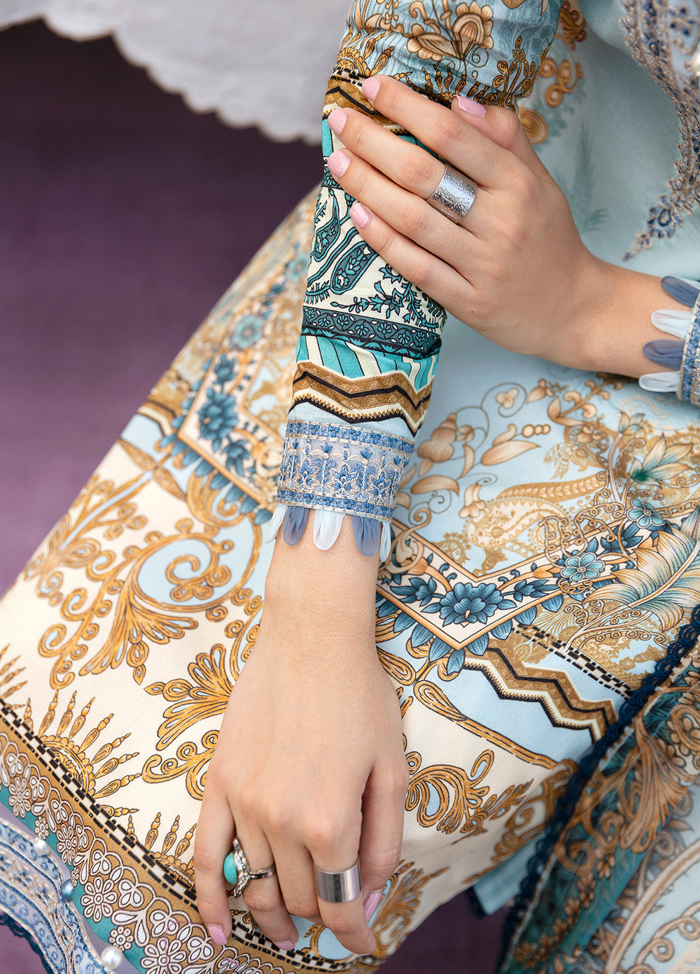 Gulaal | Summer Glow Lawn 24 | AMAYRAH (GL-L-24V3-02) - Official Gulaal stockist in UK - Sakeena London