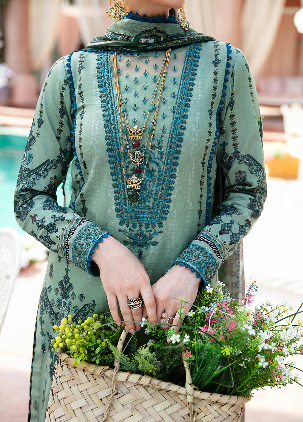 Gulaal | Summer Glow Lawn 24 | ANADIYA (GL-L-24V3-05) - Official Gulaal stockist in UK - Sakeena London