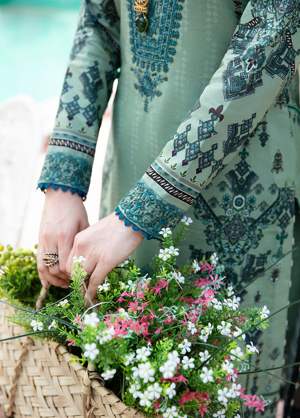 Gulaal | Summer Glow Lawn 24 | ANADIYA (GL-L-24V3-05) - Official Gulaal stockist in UK - Sakeena London