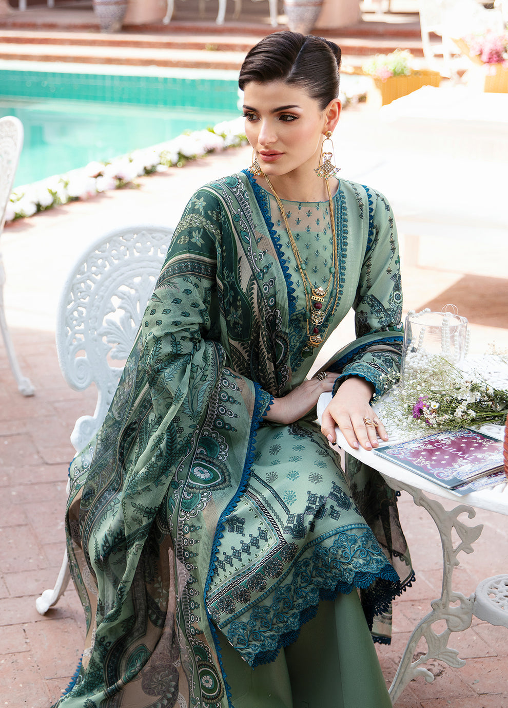 Gulaal | Summer Glow Lawn 24 | ANADIYA (GL-L-24V3-05) - Official Gulaal stockist in UK - Sakeena London