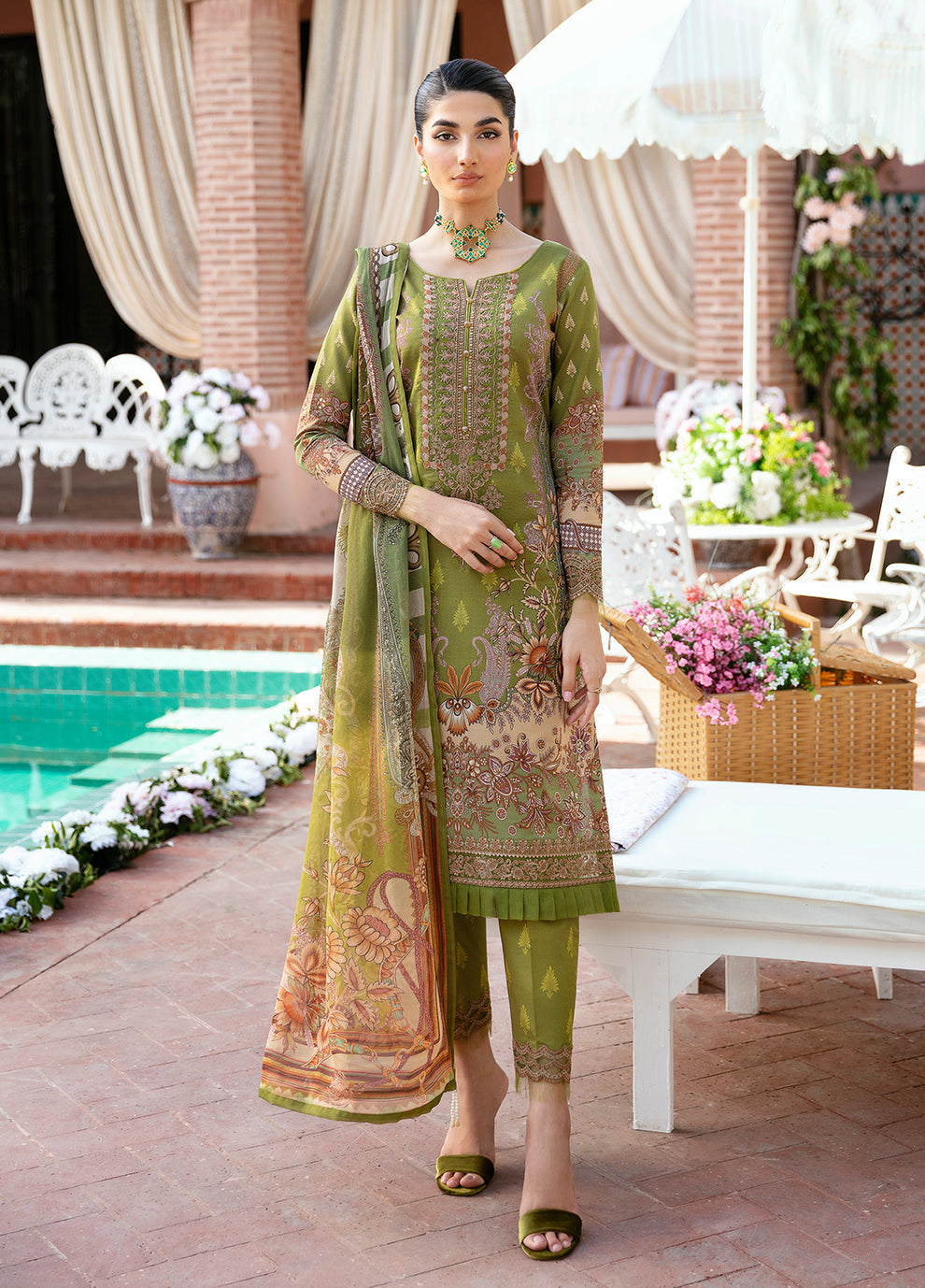 Gulaal | Summer Glow Lawn 24 | ALICIA (GL-L-24V3-04) - Official Gulaal stockist in UK - Sakeena London
