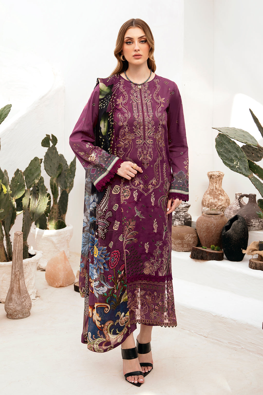 Ramsha | Ghazal Lawn 24 | G-205 - Official Ramsha stockist in UK - Sakeena London
