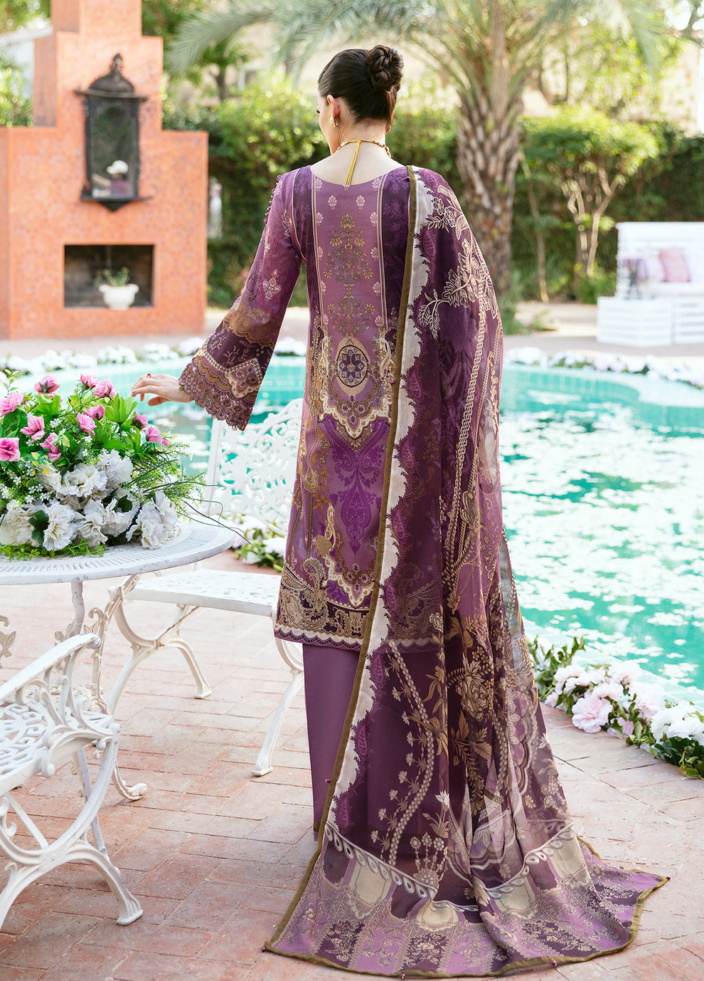 Gulaal | Summer Glow Lawn 24 | ESMERAY (GL-L-24V3-03) - Official Gulaal stockist in UK - Sakeena London